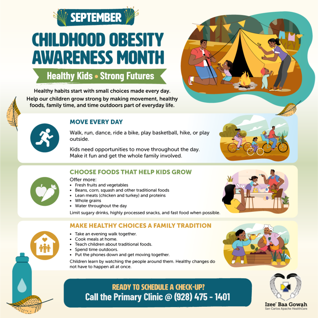 Flyer for Childhood Obesity Awareness month